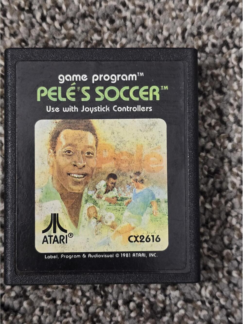 Atari Pelé's Soccer CX2616 Game Program Cartridge